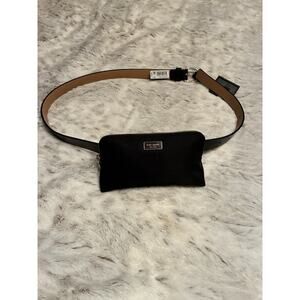 Kate Spade Nylon Women's Belt Bag - Black Leather adjustable straps